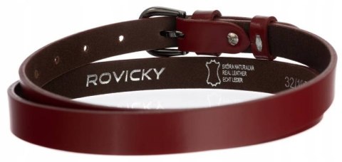 Klasyczny, wąski pasek damski ze skóry naturalnej - Rovicky Klasyczny, wąski pasek damski ze skóry naturalnej - Rovicky