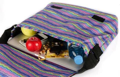 Materiałowa torba na laptopa do 15 cali - Loren Materiałowa torba na laptopa do 15 cali - Loren