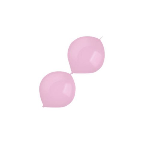 Balony lateksowe z łącznikiem Różowe, Decorator Standard E-Link Pretty Pink, 15cm, 100 szt.