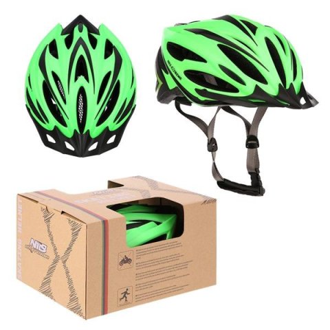 MTW202 ZIELONO-CZARNY ROZM. M (53-58CM) KASK NILS EXTREME